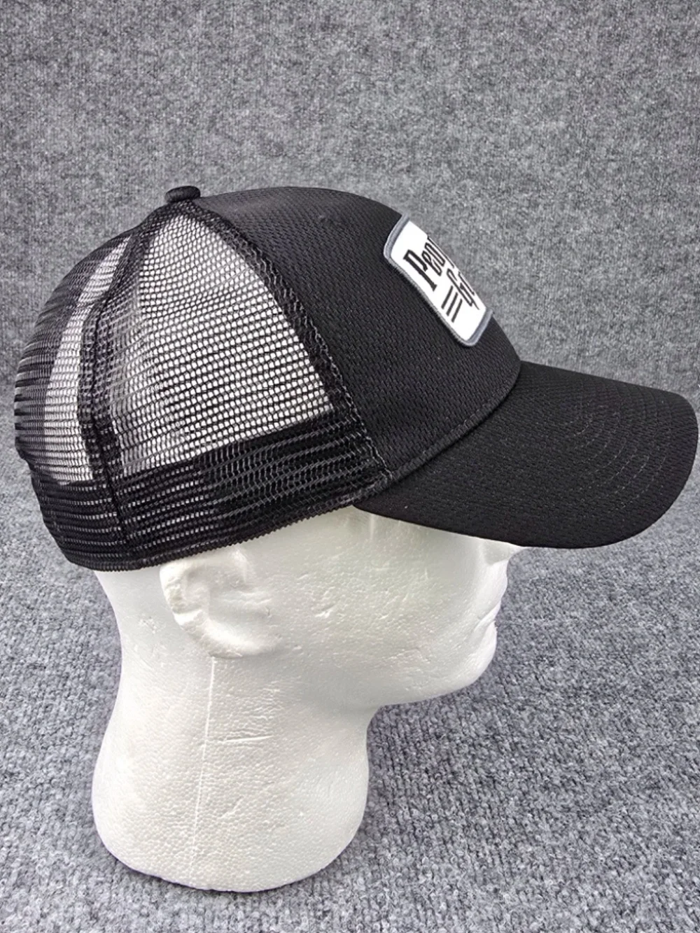 Peoples Golf Est. 2008 Black Trucker Mesh Golf Hat Cap Snapback